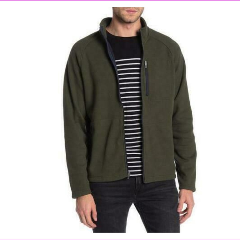 Tailor Vintage Waffle Bonded Fleece Zip Jacket